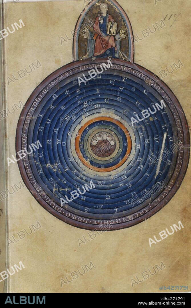 ANÓNIMO. Miniature from the L'Image du Monde by Gossuin de Metz.