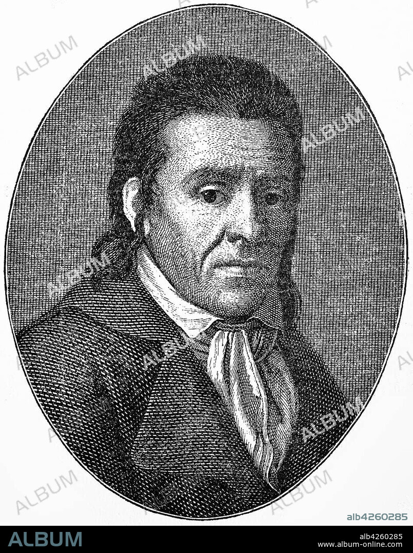 Johann Heinrich Pestalozzi, 1746, 1827, a Swiss pedagogue and educational reformer, woodcut, Switzerland