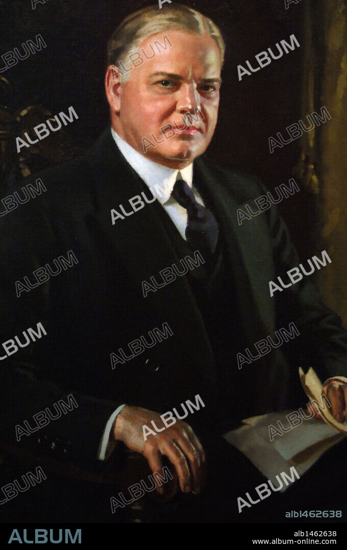 Herbert Hoover (1874-1964). American politician. 31st President of the United States (1929-1933). Portrait (1931) by Douglas Chandor (1897-1953). National Portrait Gallery. Washington D.C. United States.