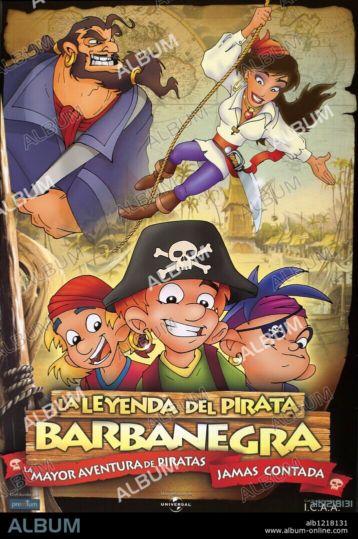 Poster of PIRATES OF TORTUGA: THE PIRATES OF TORTUGA: UNDER THE BLACK FLAG, 2001 (DIE ABRAFAXE-UNTER SCHWARZER FLAGGE), directed by GERHARD HAHN and TONY POWER. Copyright HAHN FILMS AG/ABRAFAXE TRICKFILM AG/UNIVERSAL PICTURES.