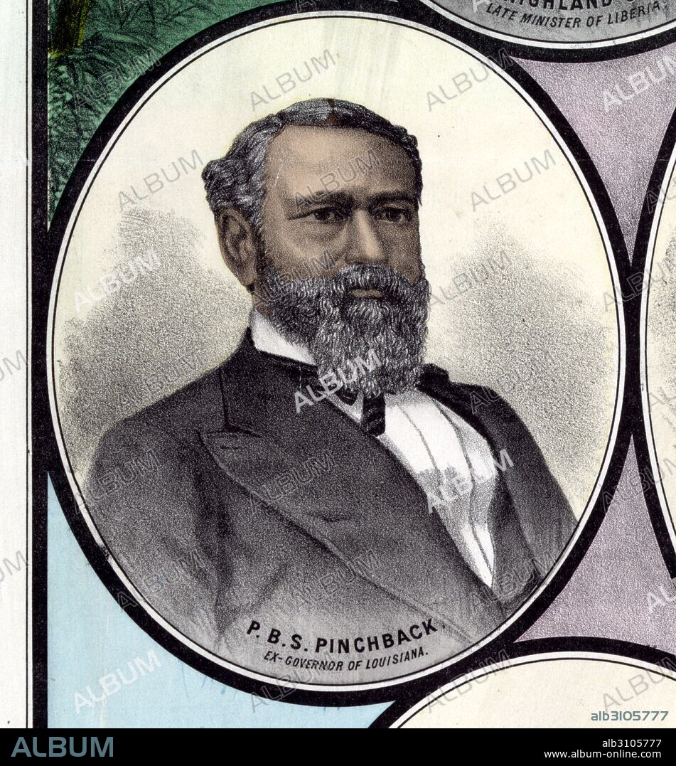 Pinckney Benton Stewart Pinchback (born Pinckney Benton Stewart; May 10, 1837 – December 21, 1921) was a publisher and politician, a Union Army officer, and the first person of African descent to become governor of a U.S. state. He was born free in Georgia. A Republican, Pinchback served as the 24th Governor of Louisiana for 15 days, from December 29, 1872, to January 13, 1873.