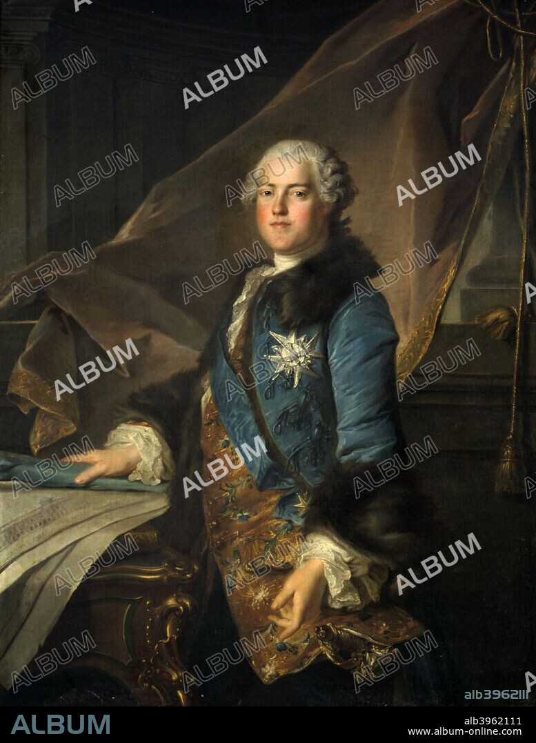 'Portrait of the Marquis of Marigny', 1755. The Marquis of Marigny was an architect and the brother of Madame de Pompadour. From Madame de Pompadour's upper apartments, the Palace of Versailles.