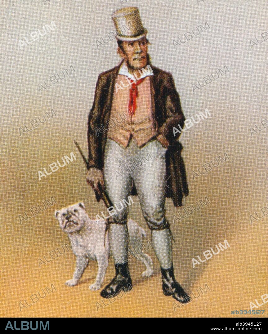 Bill Sykes, 1939. William Bill Sikes is a character from the novel Oliver Twist by Charles Dickens  (1812-1870). From the 'Dickens Character Series' produced by Cope's Cigarettes, 1939.