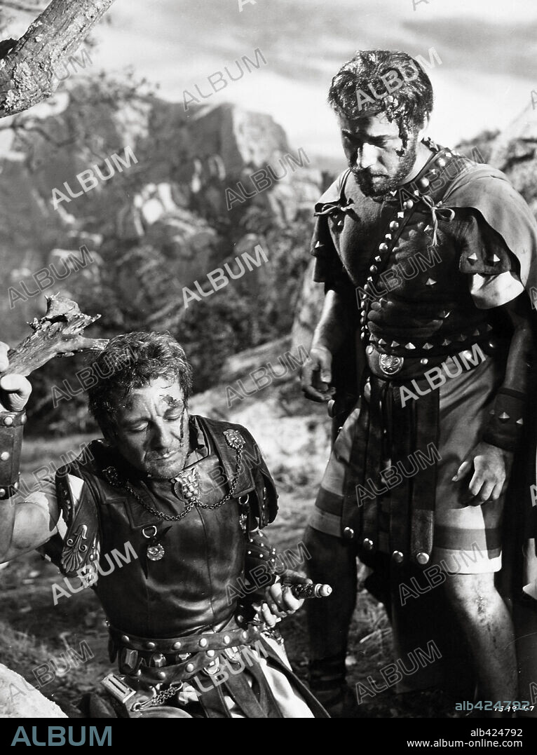 JOHN GIELGUD in JULIUS CAESAR, 1953, unter der Regie von JOSEPH L. MANKIEWICZ. Copyright M.G.M.