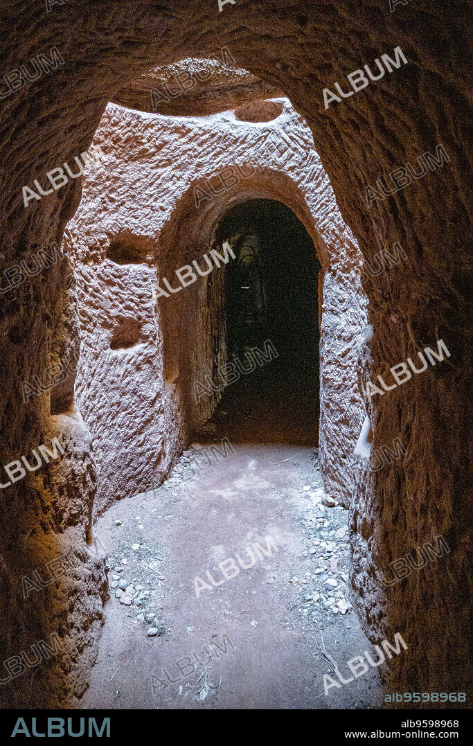 acueducto de Tiermes, Yacimiento arqueológico de Tiermes, Soria, comunidad autónoma de Castilla y León, Spain, Europe.