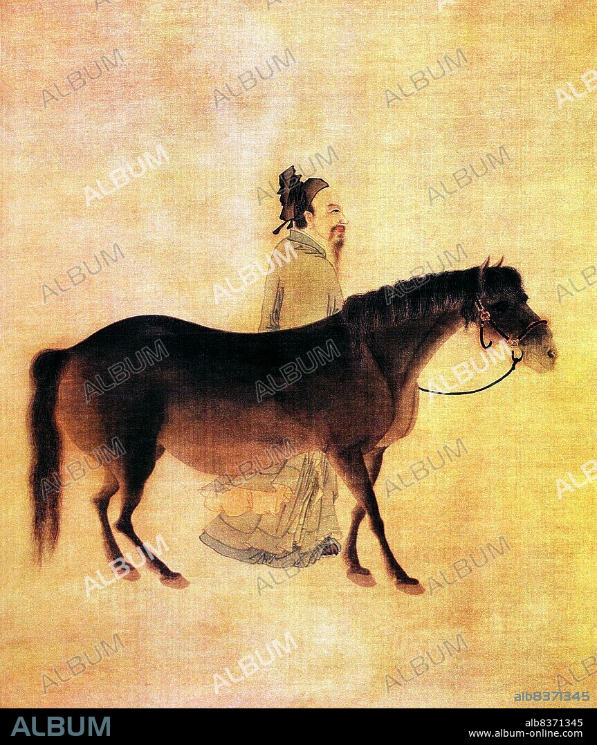 Zhang Mu was born in Dongkuan, Guangdong Province, and active c. 1620-1687. Zhang Mu specialised in painting horses, eagles, landscapes, orchids, and bamboo.
