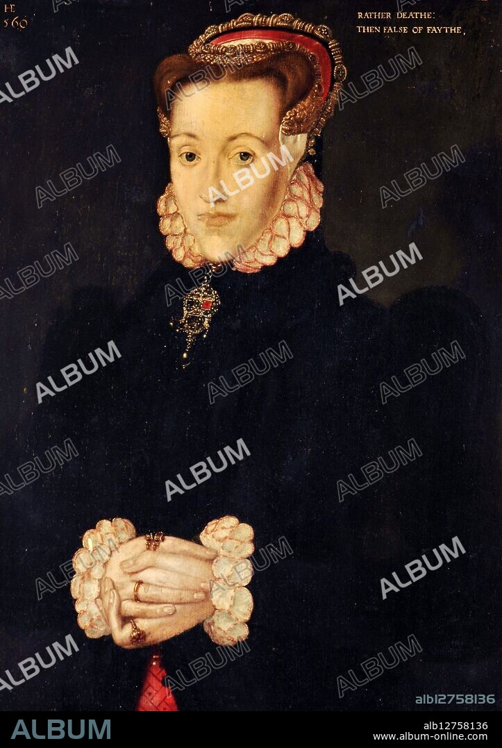 Anne Askew (1521 - 1546), was an English writer, poet, and Protestant preacher who was condemned as a heretic during the reign of Henry VIII of England. Portrait by Hans Eworth.