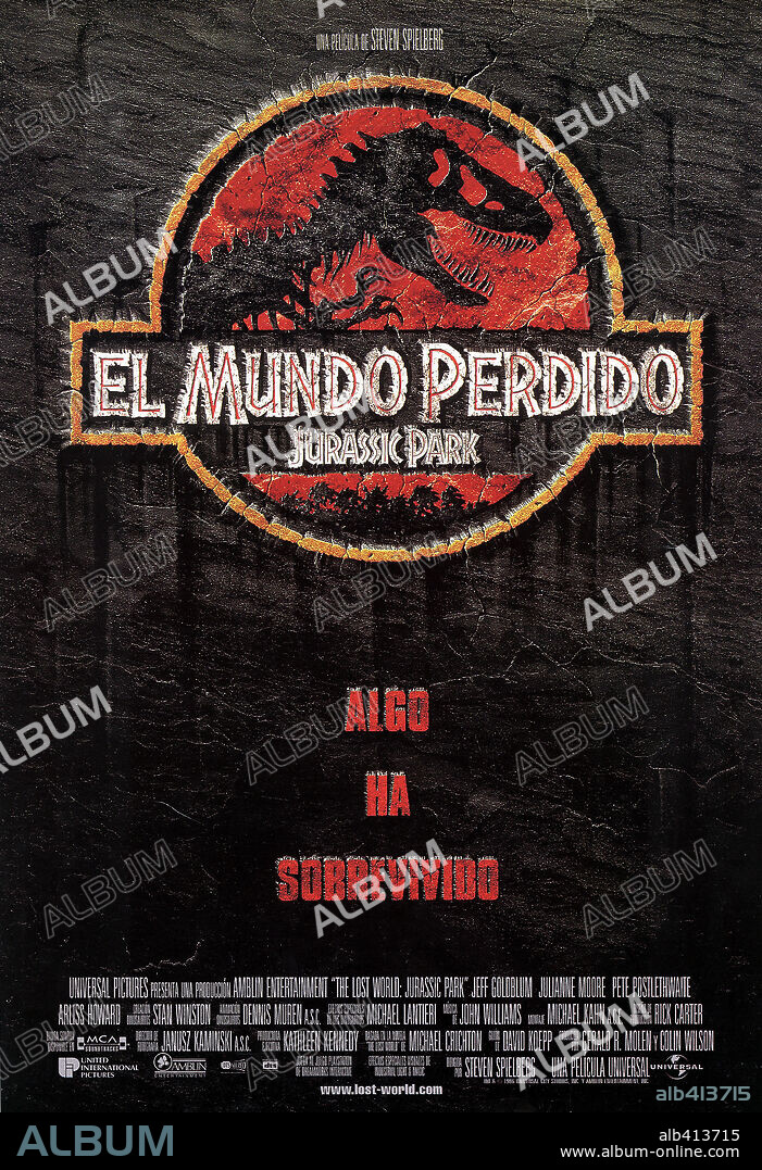 Poster de MUNDO PERDIDO: EL MUNDO PERDIDO: JURASSIC PARK, 1997 (LOST WORLD: THE LOST WORLD: JURASSIC PARK), dirigida por STEVEN SPIELBERG. Copyright UNIVERSAL PICTURES.