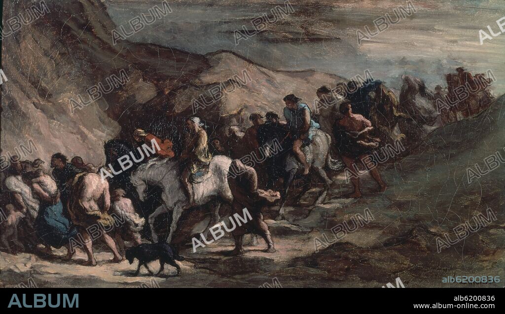 HONORE DAUMIER (1808-1879). LOS EMIGRANTES - SIGLO XIX.