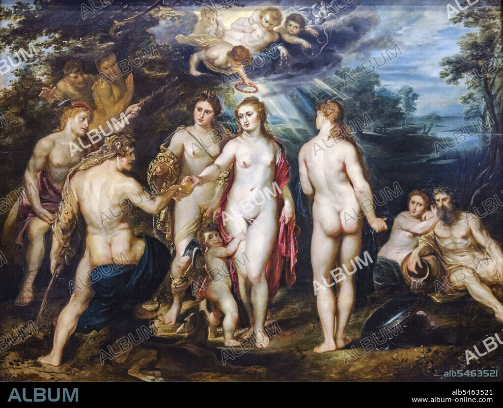 Peter Paul Rubens, the Judgement of paris, about 1597, oil on canvas, National Gallery, London, England, Great Britain.