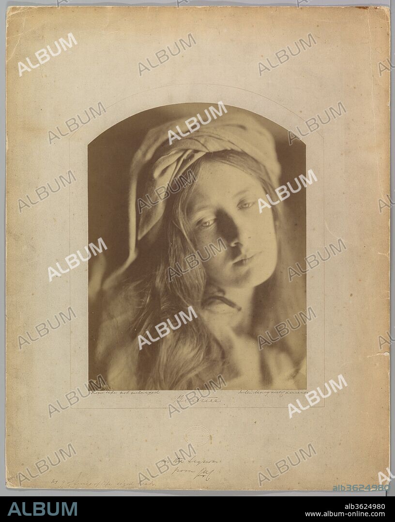 Beatrice. Artist: Julia Margaret Cameron (British (born India), Calcutta 1815-1879 Kalutara, Ceylon). Dimensions: 34.6 x 26.3 cm. (13  5/8  x 10  3/6  in.). Date: 1866.