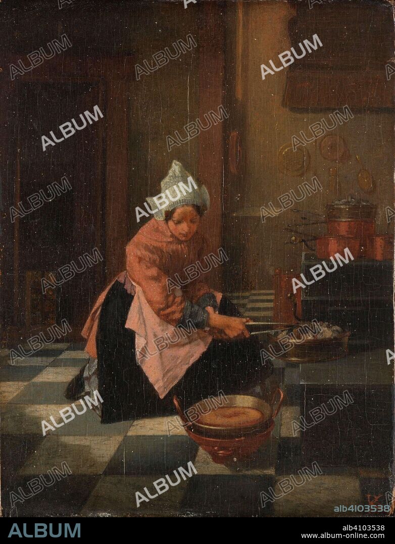 ALEXANDER HUGO BAKKER KORFF. The Waffle Maker. The Waffle Baker. Dating: c. 1850 - c. 1882. Measurements: h 10.9 cm × w 8.5 cm; d 6.8 cm.