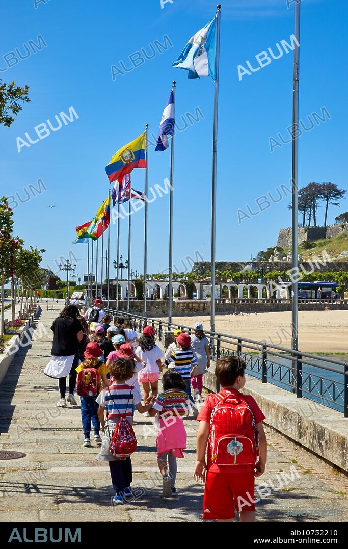 Marina, Baiona, Bayona, Pontevedra, Galicia, Spain.