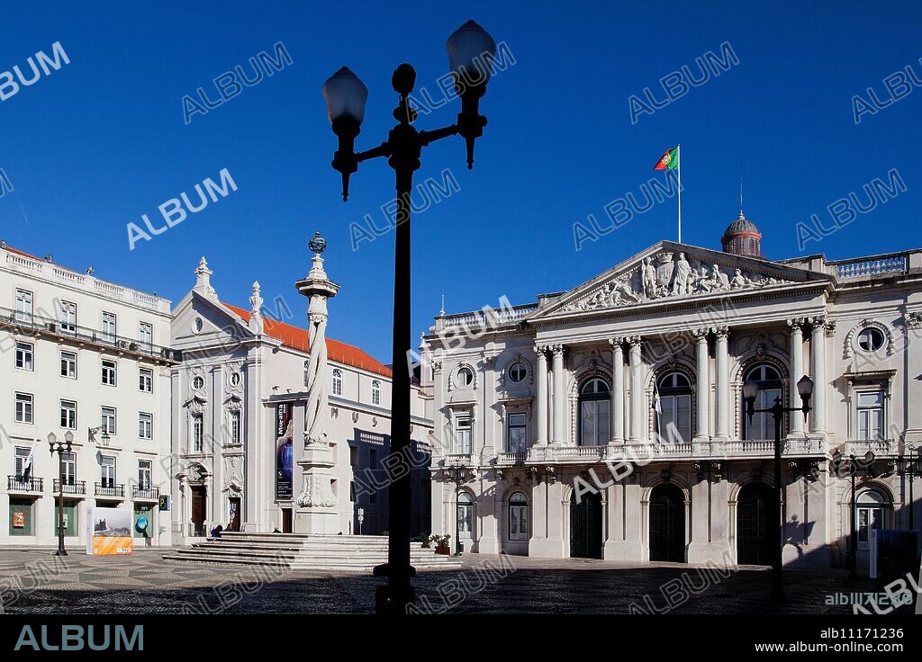 Praca do Municipio, Lisbon, Portugal, Europe.