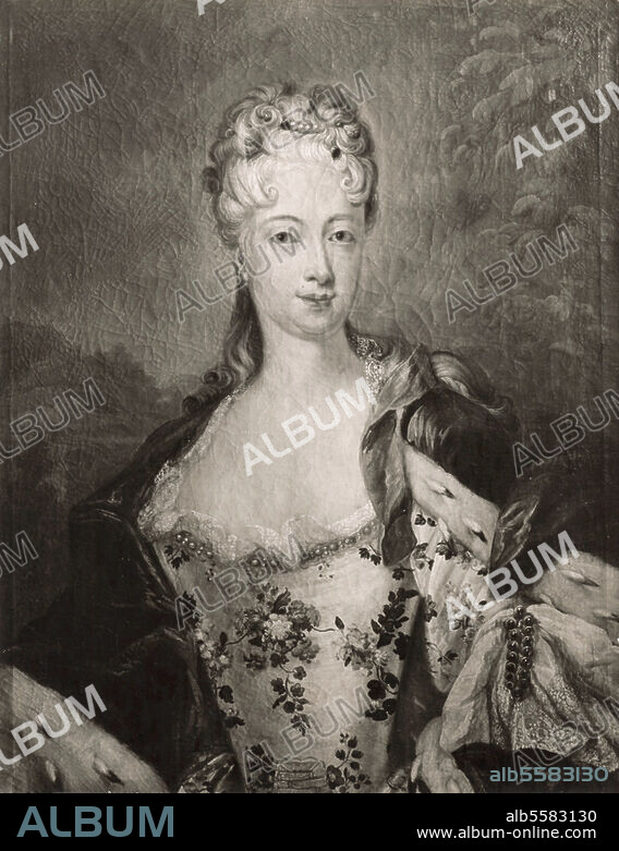 Anna Constanze Countess Cosel, born von Brockdorff; Beloved of August the Strong; 17.10.1680 - Stolpen 31.3.1765. Portrait. Painting, c. 1710.