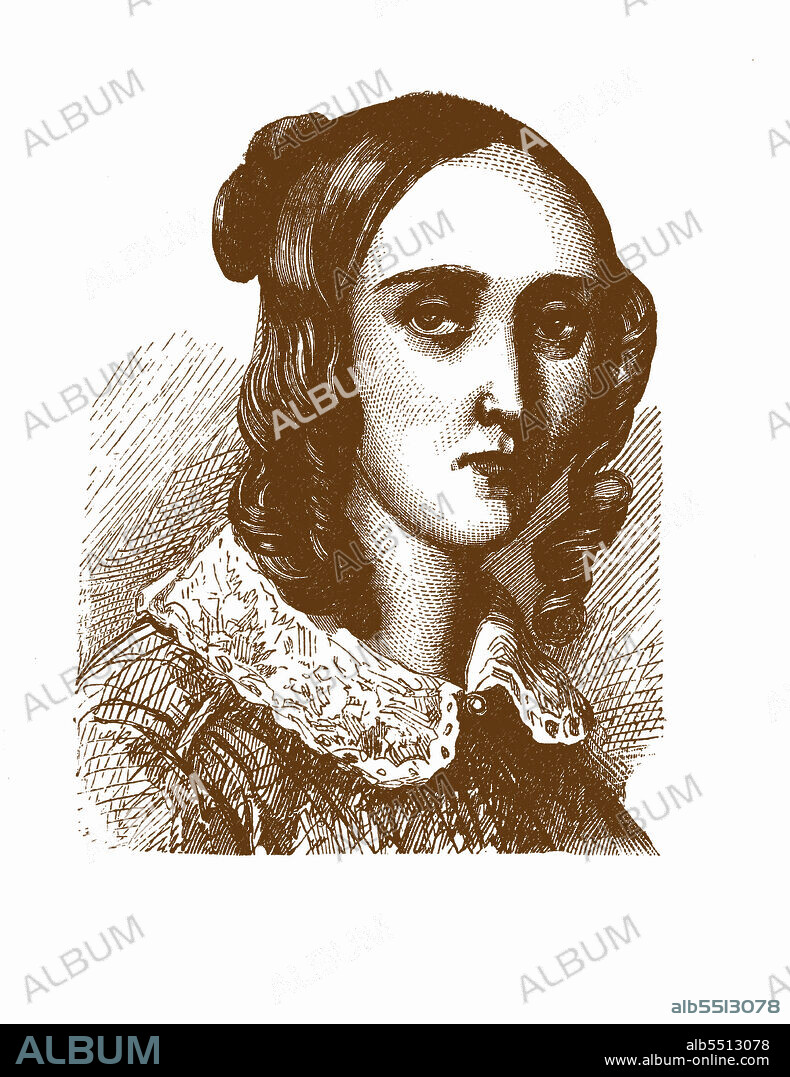 ANONYMOUS. Portrait of the pianist and composer Louise Farrenc, née Dumont (1804-1875).