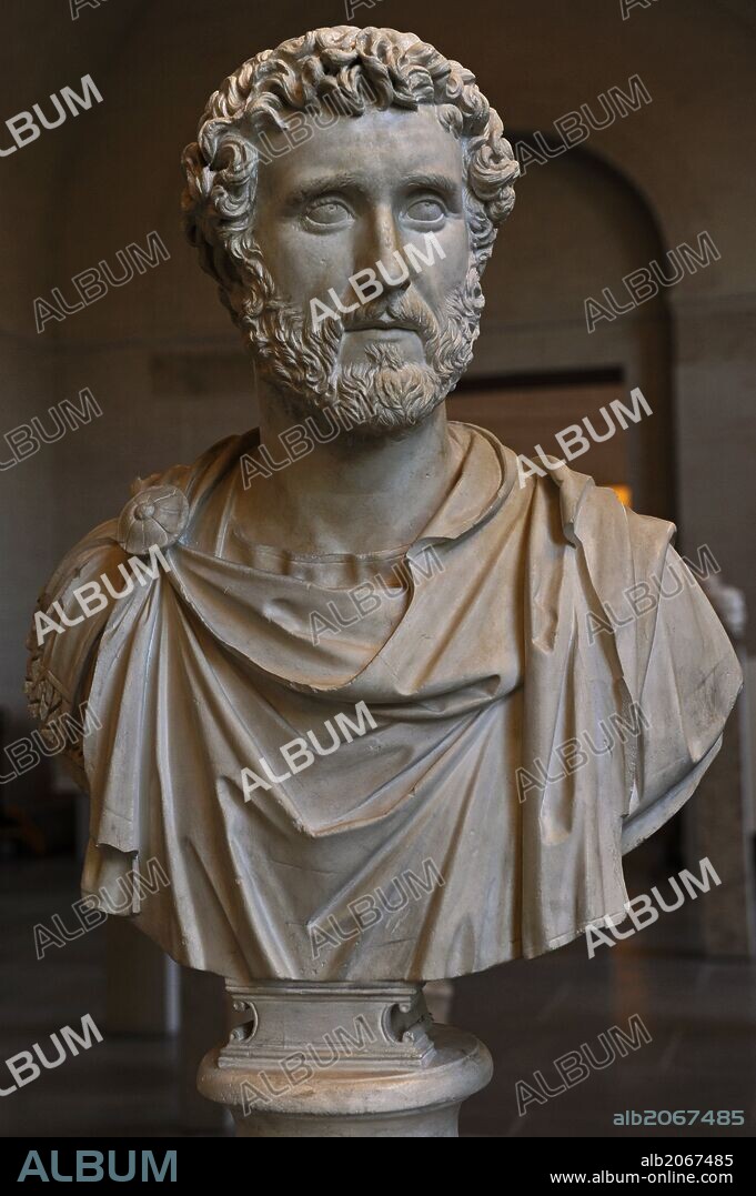 Antoninus Pius ( 86 AD Ð 161 AD), also known as Antoninus, was Roman Emperor from 138 to 161. He was a member of the Nerva-Antonine dynasty and the Aurelii. Bust. Glyptothek. Munich. Germany.