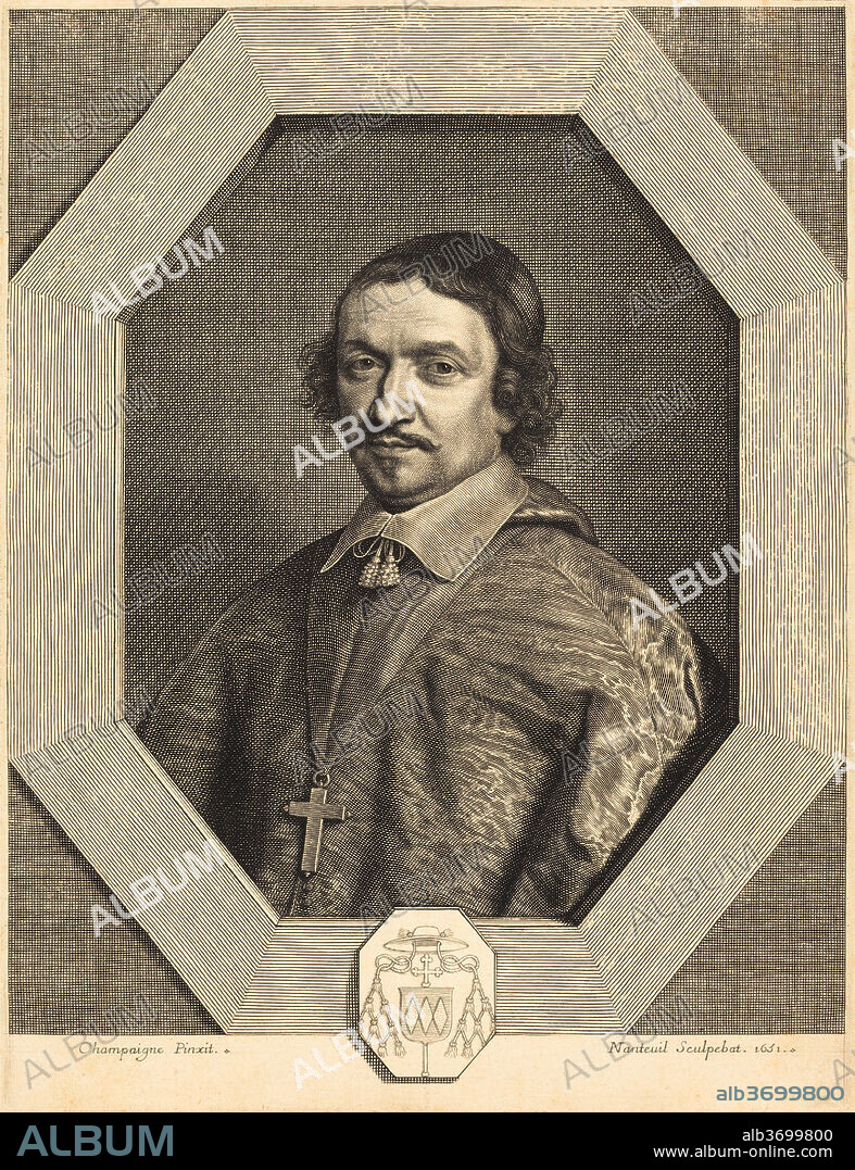 ROBERT NANTEUIL AFTER PHILIPPE DE CHAMPAIGNE. Victor Bouthillier. Dated: 1651. Medium: engraving.
