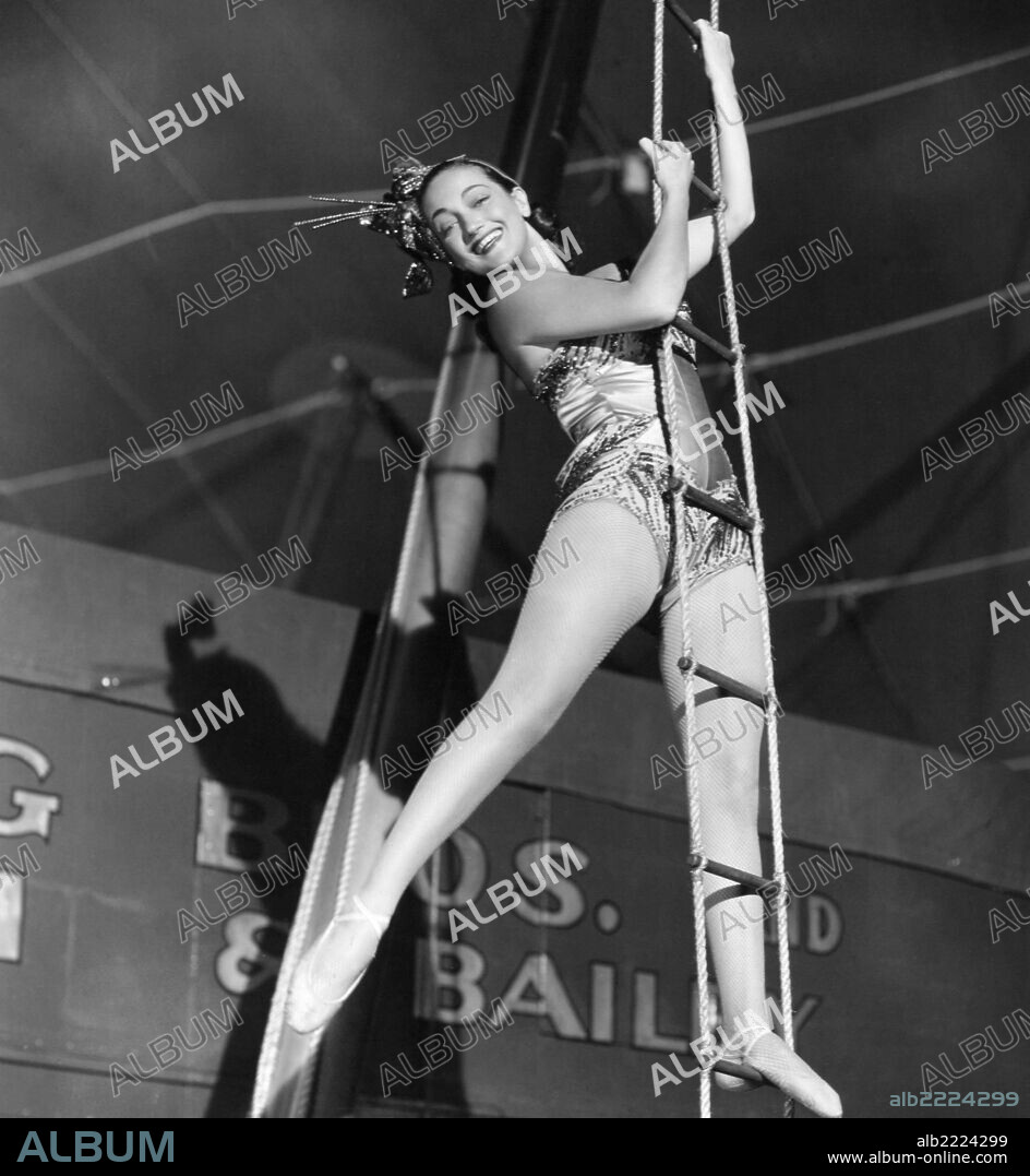 DOROTHY LAMOUR in THE GREATEST SHOW ON EARTH, 1952, directed by CECIL B DEMILLE. Copyright PARAMOUNT PICTURES.