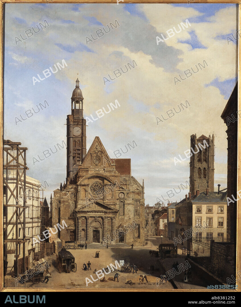 CHARLES DESIRE CLAUDE MAILLOT. Saint-Etienne-du-Mont church, c1873.