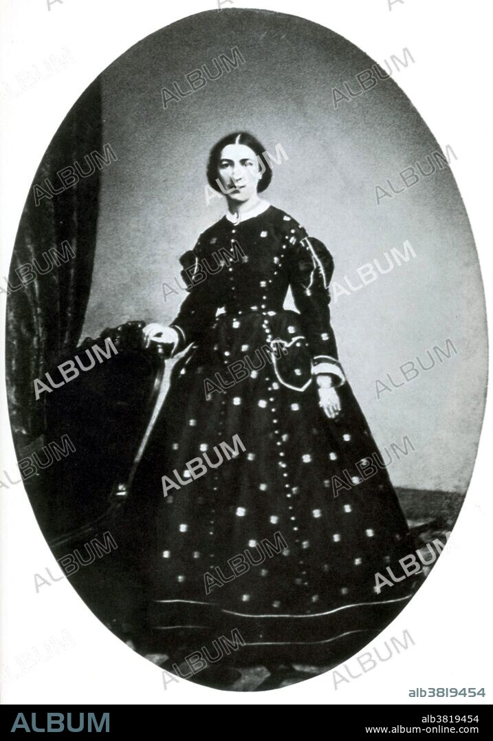 Margaret Mackall Smith Taylor (September 21, 1788 - August 14, 1852), wife of Zachary Taylor, was First Lady of the United States from 1849 to 1850. While visiting her sister in Kentucky in 1809, she was introduced to Lieutenant Zachary Taylor. Taylor, aged 25, married Peggy Smith, aged 21, in 1810. Their marriage appears to have been a happy one. A devout Episcopalian, Mrs. Taylor prayed regularly for her soldier husband. She became somewhat reclusive because, it is said, she had promised God to give up the pleasures of society if her husband returned safely from war. By the time she became First Lady, the hardships of following her husband from fort to fort and the birth of several children had taken their toll. A semi-invalid, she remained in seclusion on the second floor of the White House, leaving the duties of official hostess to her daughter Mary Elizabeth "Betty" Taylor. On the sudden death of the president, her health deteriorated rapidly. She died two years later at the age of 63. No portraits or photographs of Margaret Taylor can be fully authenticated and none are known to exist. Historic daguerrotypes purporting to be of Margaret Taylor surface occasionally within the collector's market but have not been confirmed or authenticated by photo historians at the Library of Congress or the Smithsonian. Dagguerrotype by J.E. McClees.