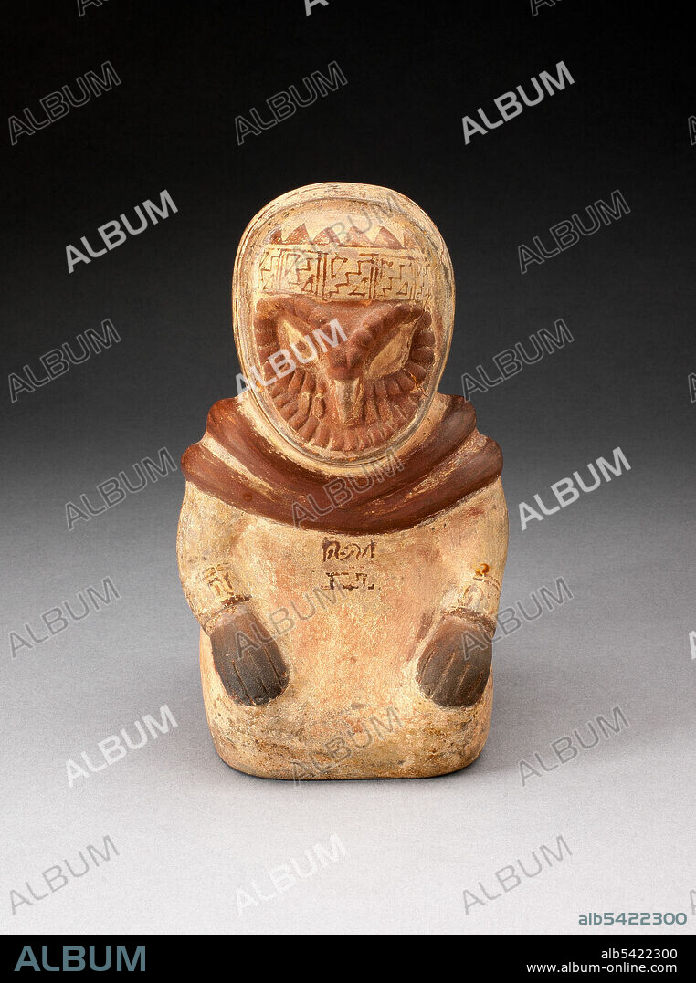 Vessel with Missing Spout in the Form of a Seated Anthropomorphic Owl, 100 B.C./A.D. 500.