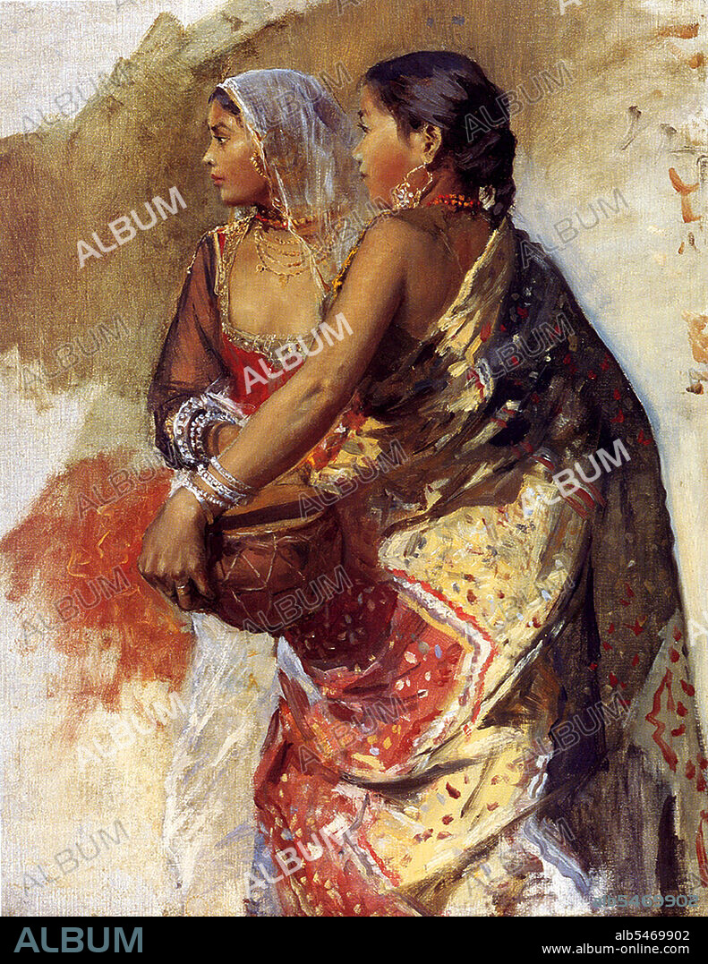 Edwin Lord Weeks (1849 - 1903), American artist and Orientalist, was born at Boston, Massachusetts, in 1849. He was a pupil of Leon Bonnat and of Jean-Leon Gerome, at Paris. He made many voyages to the East, and was distinguished as a painter of oriental scenes. Weeks' parents were affluent spice and tea merchants from Newton, a suburb of Boston and as such they were able to accept, probably encourage, and certainly finance their son's youthful interest in painting and travelling. As a young man Edwin Lord Weeks visited the Florida Keys to draw and also travelled to Surinam in South America. His earliest known paintings date from 1867 when Edwin Lord Weeks was eighteen years old. In 1895 he wrote and illustrated a book of travels, From the Black Sea through Persia and India.