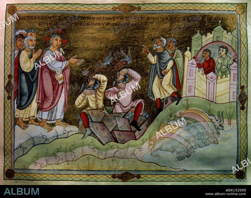 CODICE AUREO-CURACION DEL ENDEMONIADO DE GERASA-MILAGRO DE JESUS.