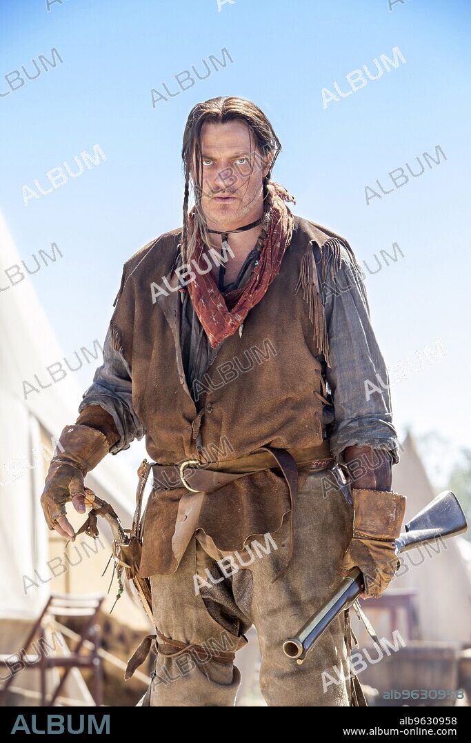 BRENDAN FRASER in TEXAS RISING, 2015, directed by ROLAND JOFFE. Copyright A+E STUDIOS.