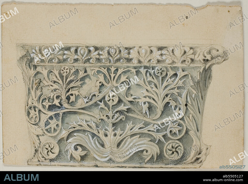 JOHN RUSKIN. Byzantine Column Capital, n.d.