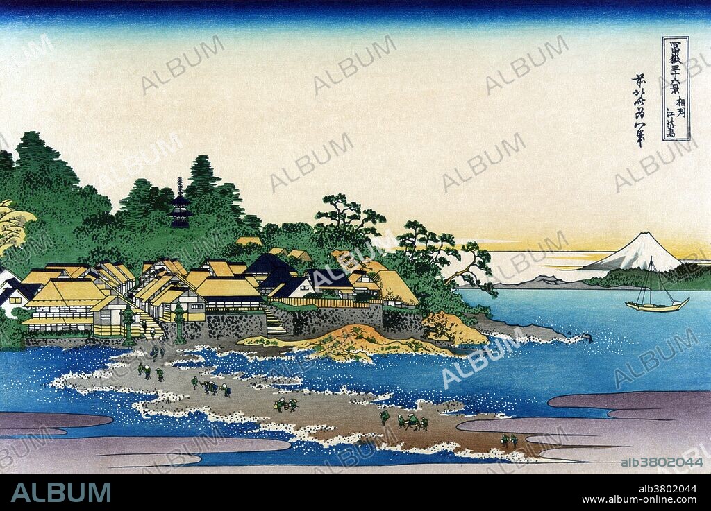Mount Fuji, Enoshima, Sagami Province, 1830s