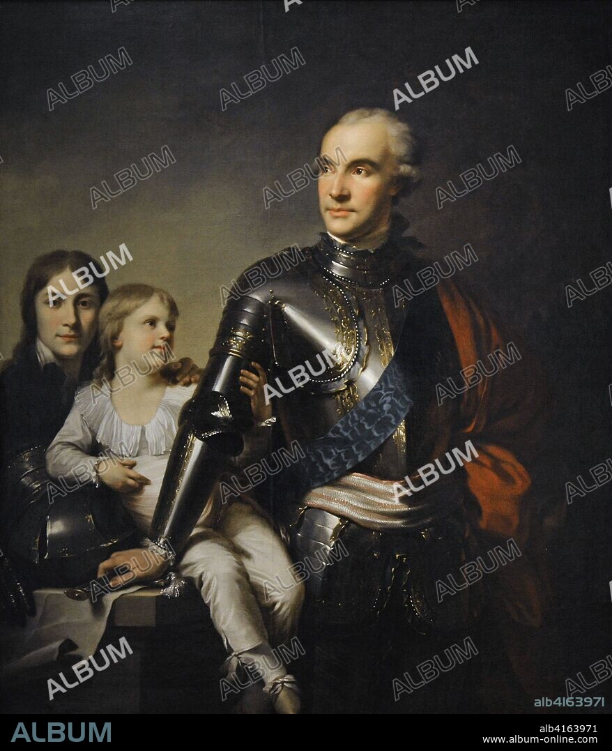 Giovanni Battista Lampi (1751-1830). Italian painter. Stanislaw Szczesny Potocki with his sons Stanislaw and Szczesny Jerzy, ca.1788-1790. National Museum. Warsaw. Poland.