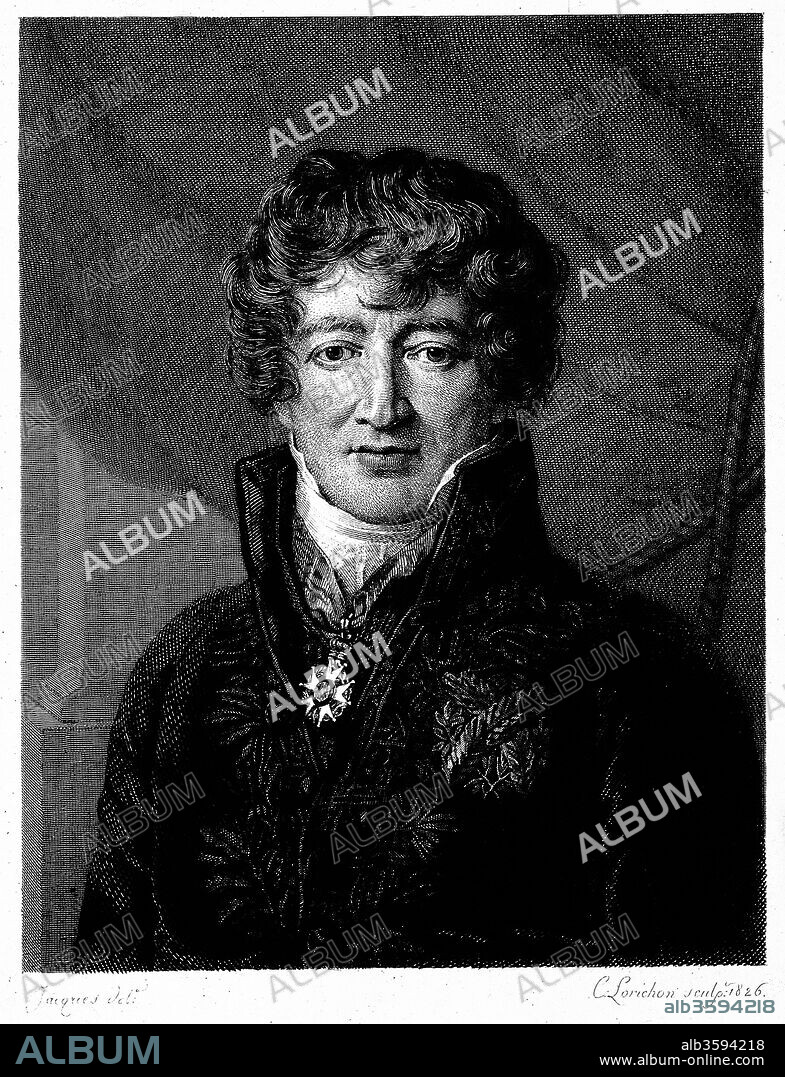 CONSTANT-LOUIS-ANTOINE LORICHON. Georges Léopold Chrétien Frédéric Dagobert, Baron de Cuvier (1769-1832).