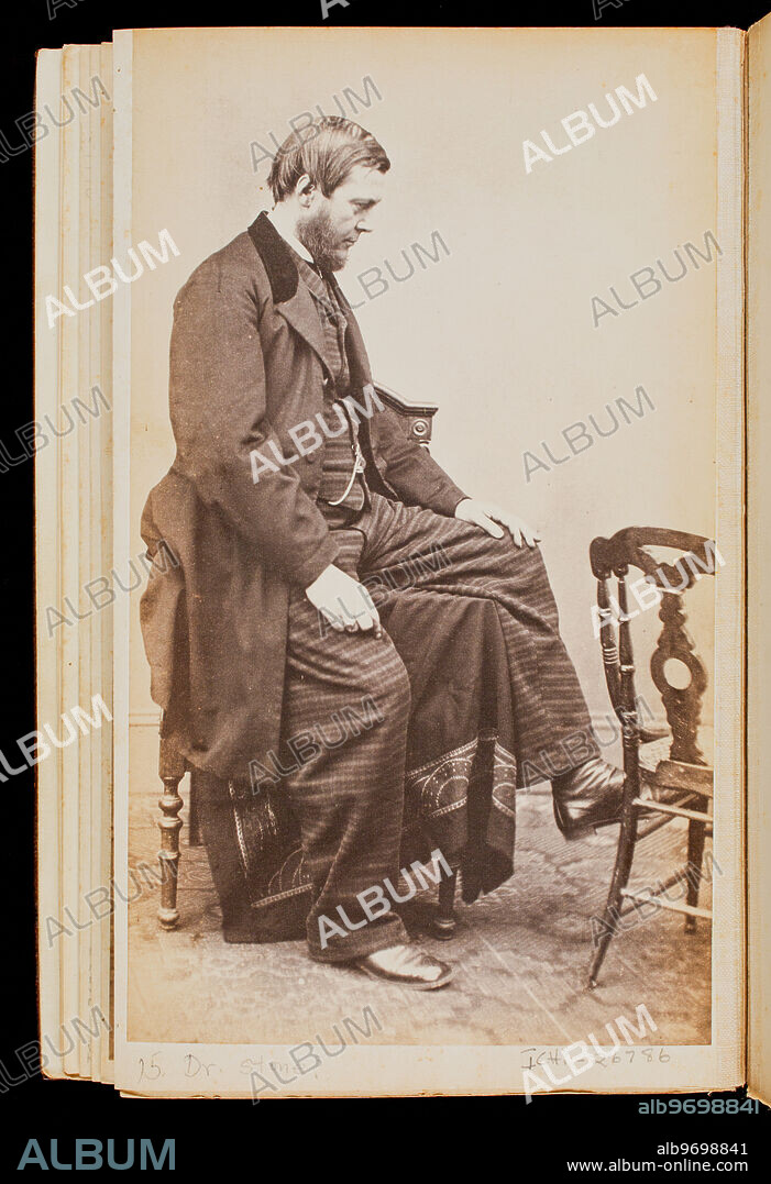 Portrait of Dr. Robert King Stone, President Lincoln's family physician, commissioned by John B. Bachelder to solicit subscribers for prints of Alonzo Chappel's painting The Last Hours of Lincoln, 1865. Photographed by Mathew B. Brady, Washington, D.C., 1865.