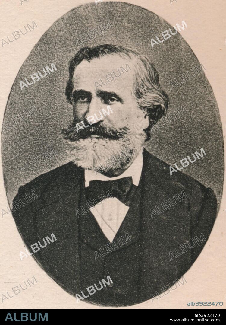 'Verdi.', 1895. Giuseppe Verdi (1813-1901), Italian opera composer. From The Musical Educator, Volume I by John Greig, M.A., Mus. Doc. [T. C. & E. C. Jack, Edinburgh, 1895.].