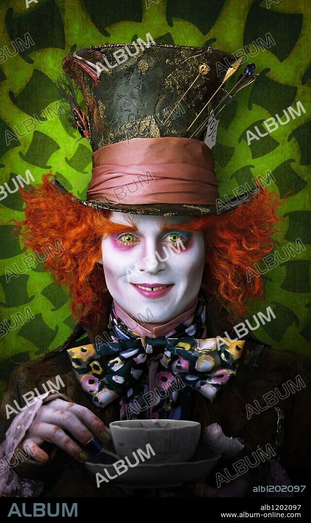 JOHNNY DEPP in ALICE IN WONDERLAND, 2010, unter der Regie von TIM BURTON. Copyright WALT DISNEY PICTURES.