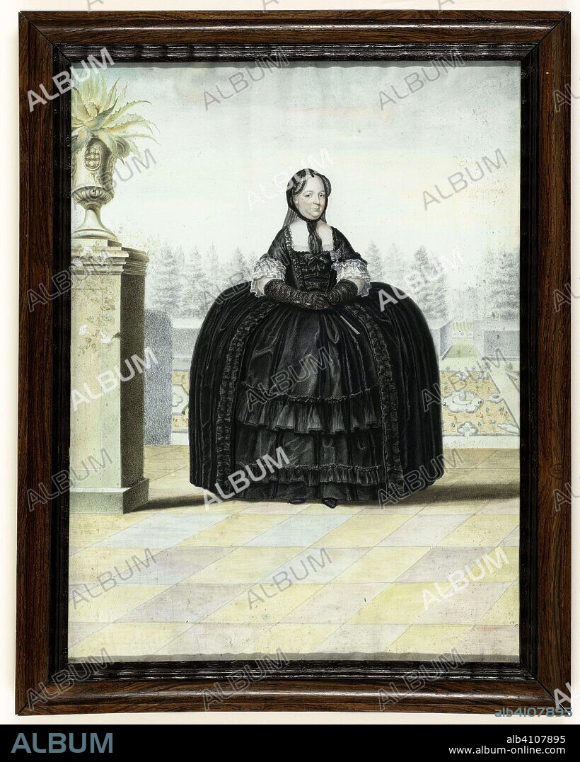Portrait of Empress Maria Theresia of Austria (1717-1780). Draughtsman: Ignaz Manzador. Dating: c. 1765 - c. 1791. Place: Austria. Measurements: h 322 mm × w 241 mm.