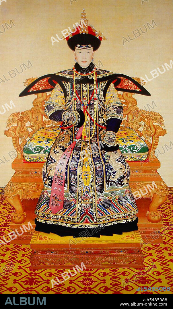 The Imperial Noble Consort Hui Xian (1711 - 1745), came from the Manchu Gao clan. Her clan name was later changed to Gaogiya during Emperor Jiaqing's reign. Her father was the Qing Dynasty scholar Gao Bin (died 1755). Lady Gaogiya became an imperial consort of the Qianlong Emperor during Emperor Yongzheng's reign. When in 1735 Emperor Qianlong ascended the throne, Lady Gaogiya was granted the title of 'Noble Consort'. Lady Gaogiya died in the tenth year of Emperor Qianlong's reign, and was given the posthumous title of Imperial Noble Consort Hui-Xian. Several years later, she was interred in the Yuling mausoleum together with Empress Xiao Xian Chun who died three years after her.