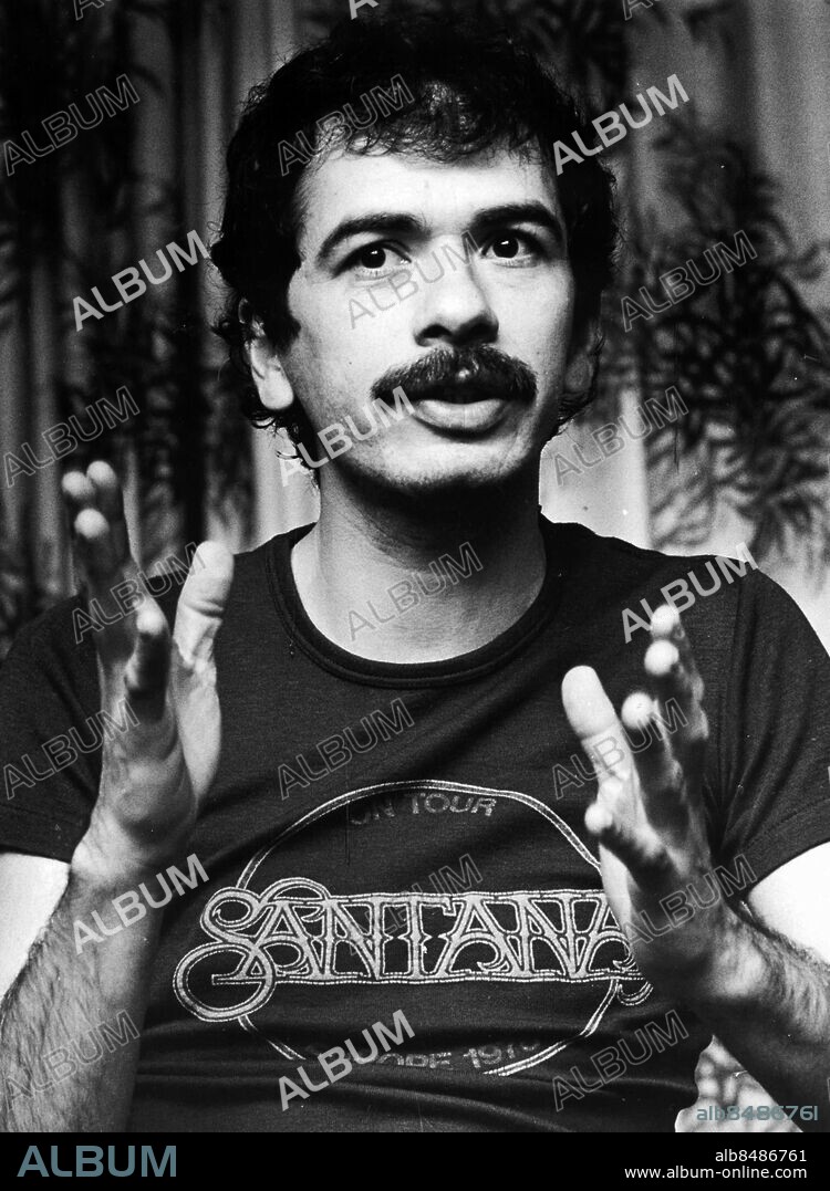 GÖTEBORG 1978-11-10.. Carlos Santana - mexikansk-amerikansk gitarrist och sångare, känd som ledare för musikgruppen som bär hans namn: Santana *** Local Caption *** GP Foto: Bengt Kjellin / Kamerareportage / TT / Kod: 2524.