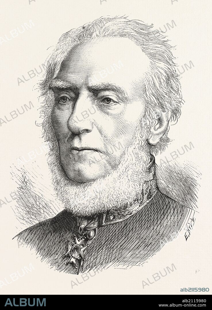 THE LATE GENERAL SIR H. G. A. TAYLOR, K.C.B. , ENGRAVING 1876.
