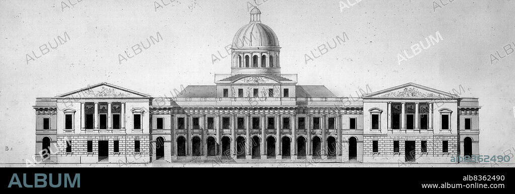 United States Capitol design by Stephen Hallet.