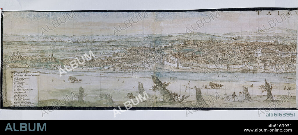 ANTON VAN DEN WYNGAERDE 1512 O. TALAVERA DE LA REINA - 1567 - DIBUJO - 278X1585 MM.