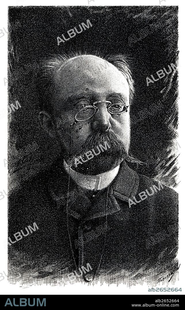 Francisco Miquel Badía (1840-1899), escritor y periodista catalán. Grabado de 1891.
