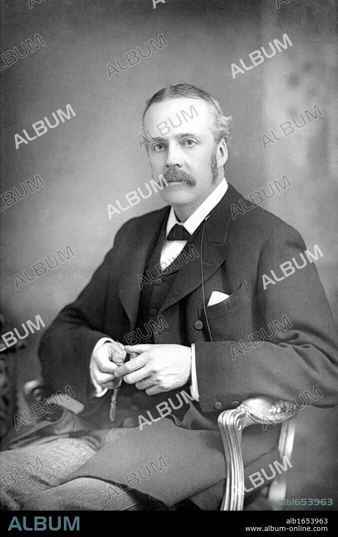 Arthur James Balfour, lst Earl Balfour (1848-1930) Scottish-born British Conservative statesman and philosopher. Prime Minister 1902-1905. Balfour Declaration 1917. From a photograph published London c1890.