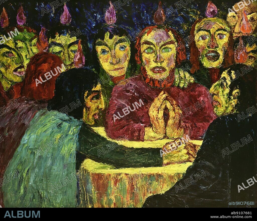 Emil Nolde /Pentecostes, 1909. Óleo sobre tela, 87 x 107 cm.
