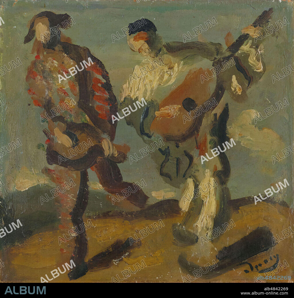 ANDRÉ DERAIN. Pierrot and Harlequin.