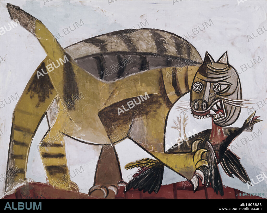 Cat And Bird by Pablo Picasso, 1939, 1881-1973, USA, New York, Collection of Victor Ganz.