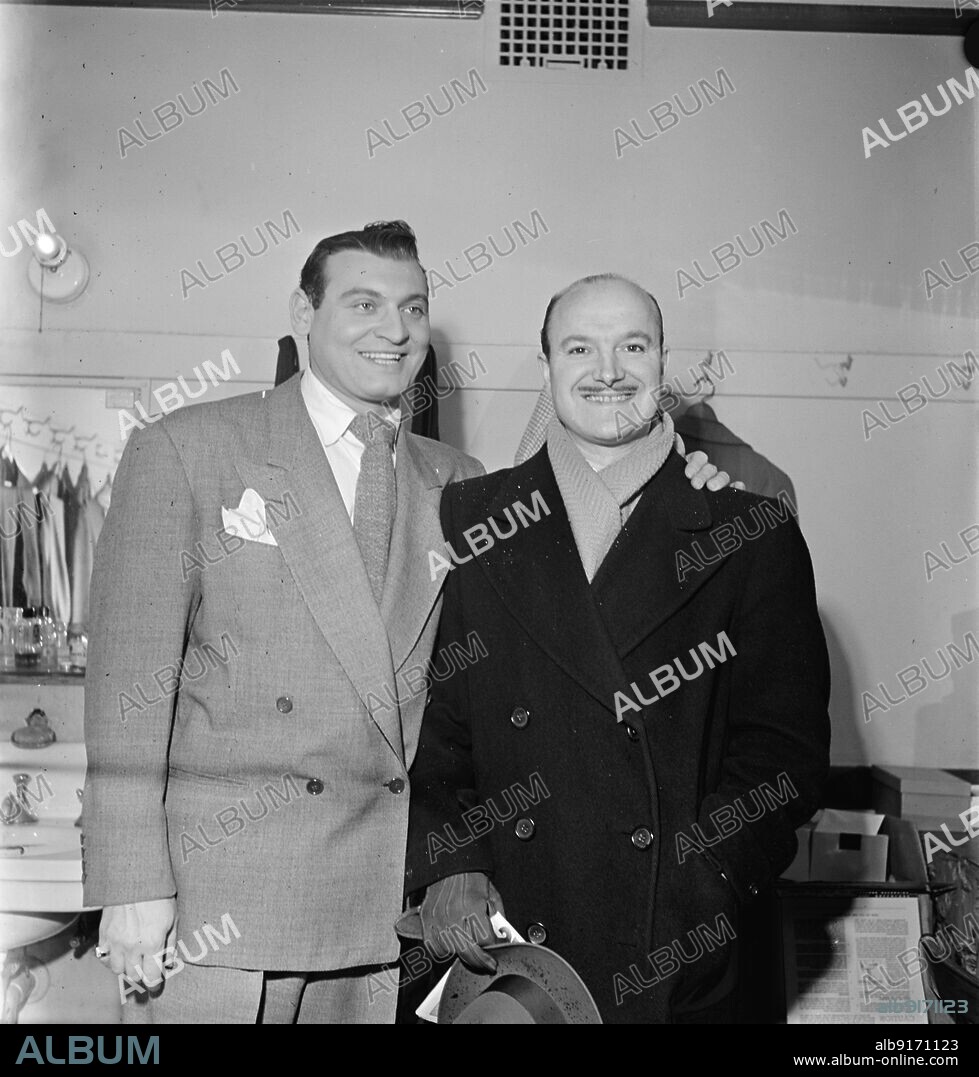 WILLIAM PAUL GOTTLIEB. Portrait of Bud Freeman and Frankie Laine, New York, N.Y.(?), 1938.