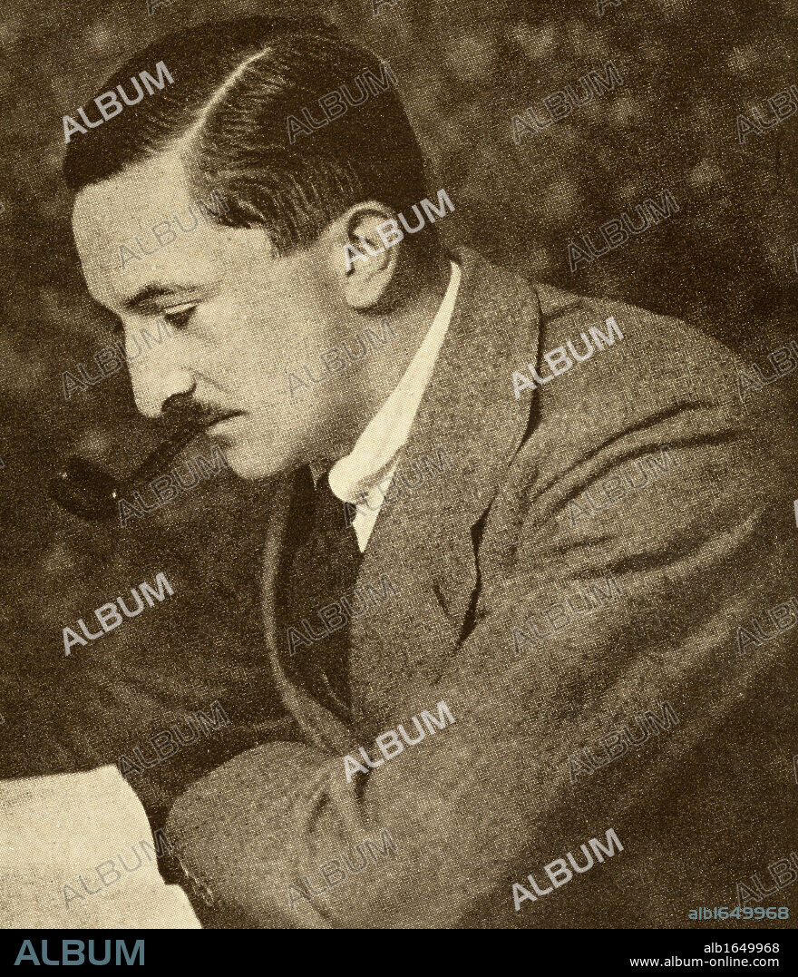 Herman Cyril McNeile, aka'SAPPER', 1888-1937. British novelist. From the book "The Masterpiece Library of Short Stories, The War".