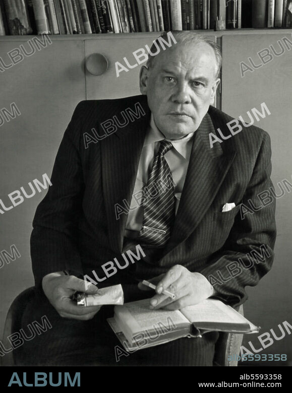 Graf, Oskar Maria Schriftsteller Berg am Starnberger See 22.7.1894 - New York 28.6.1967. Porträtaufnahme, New York um 1960 (Joseph Breitenbach).